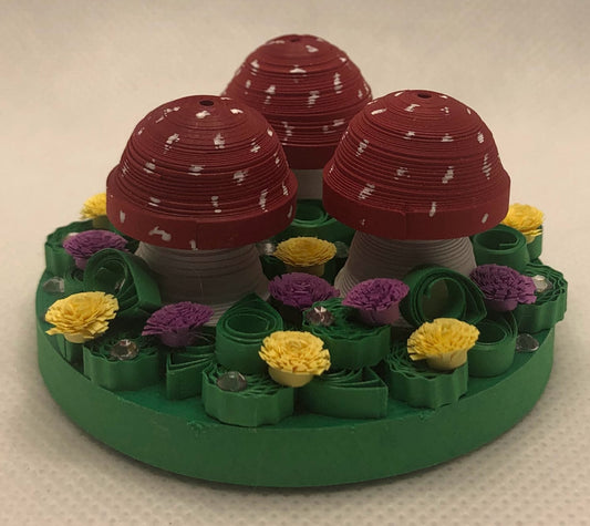 Mushroom Trio Quilling Kit