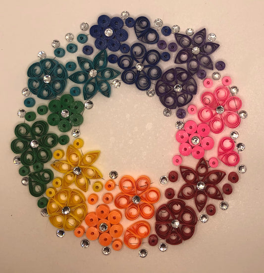 Rainbow Wreath Quilling Kit