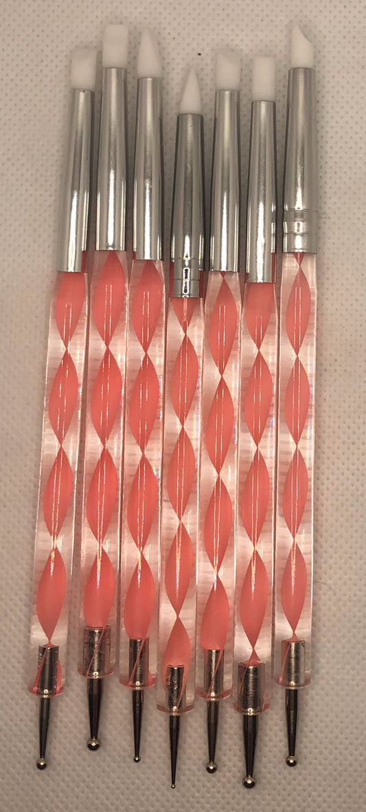 Pink Swirl Silicone Brush